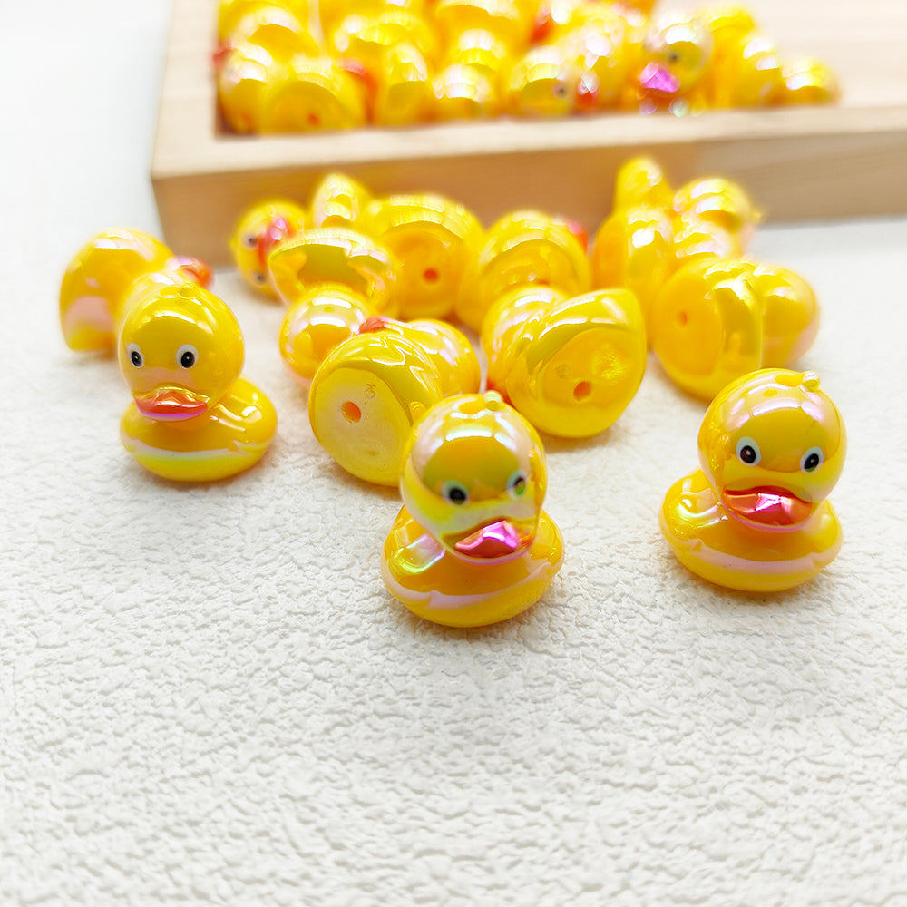 3D Duck Shape Acrylic Loose Beads,Focal Beads