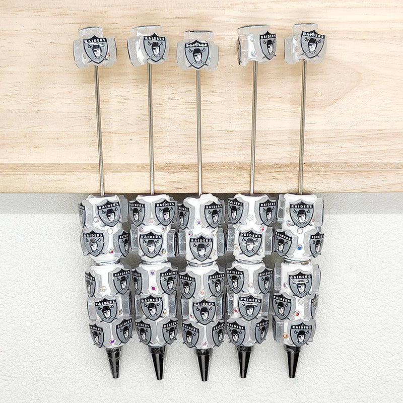 Fancy Football Team Beadable Pen DIY,Bar Blank