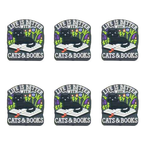 Life Is Better With Cats And Books Focal