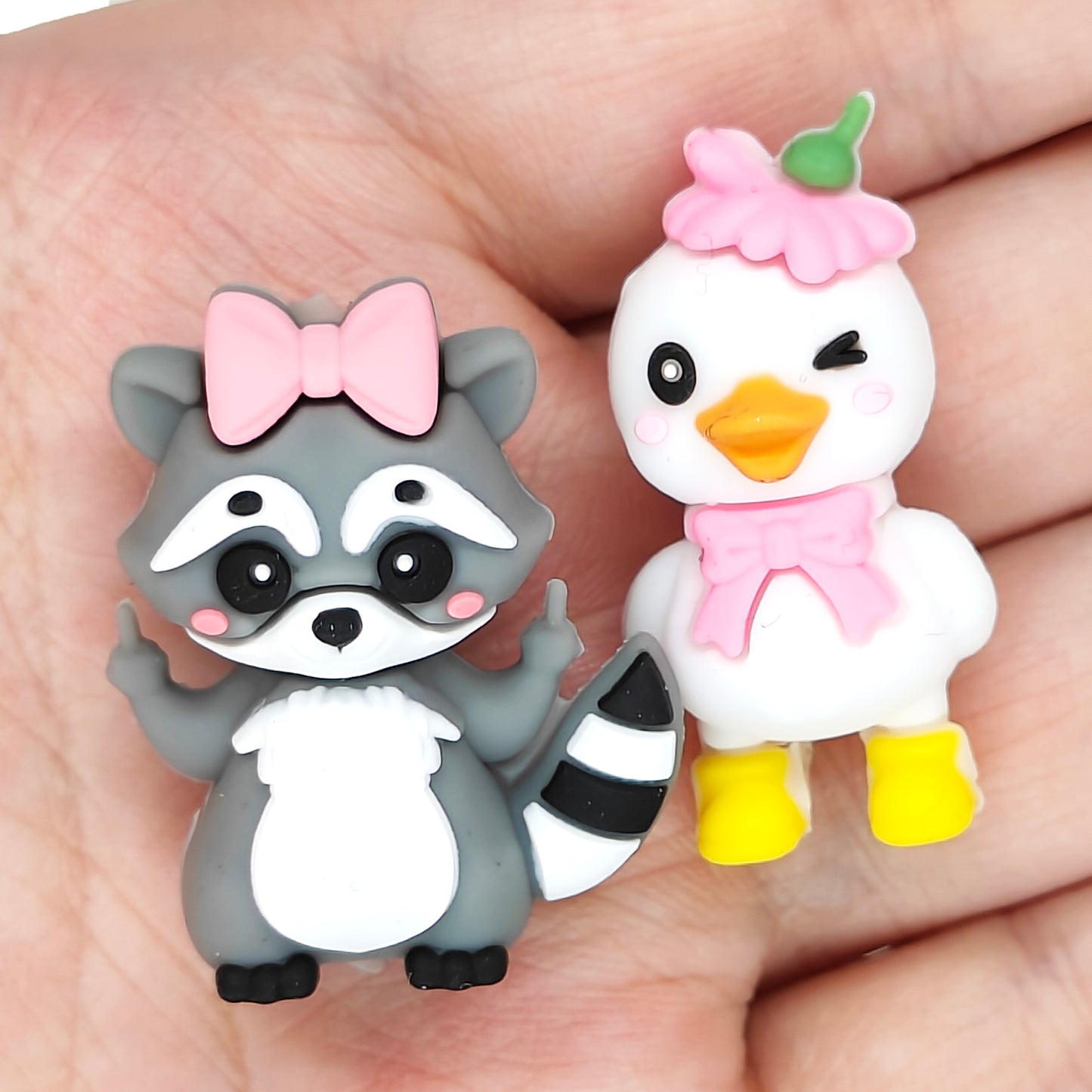 3D Raccoon Bow Focal