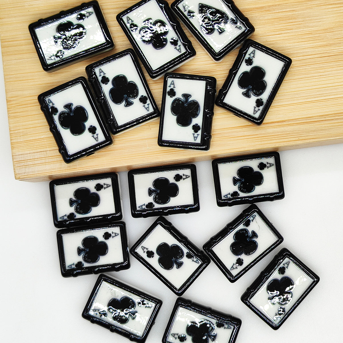 UV Rectangle Poker Acrylic Beads,Craft Beads,Loose Beads