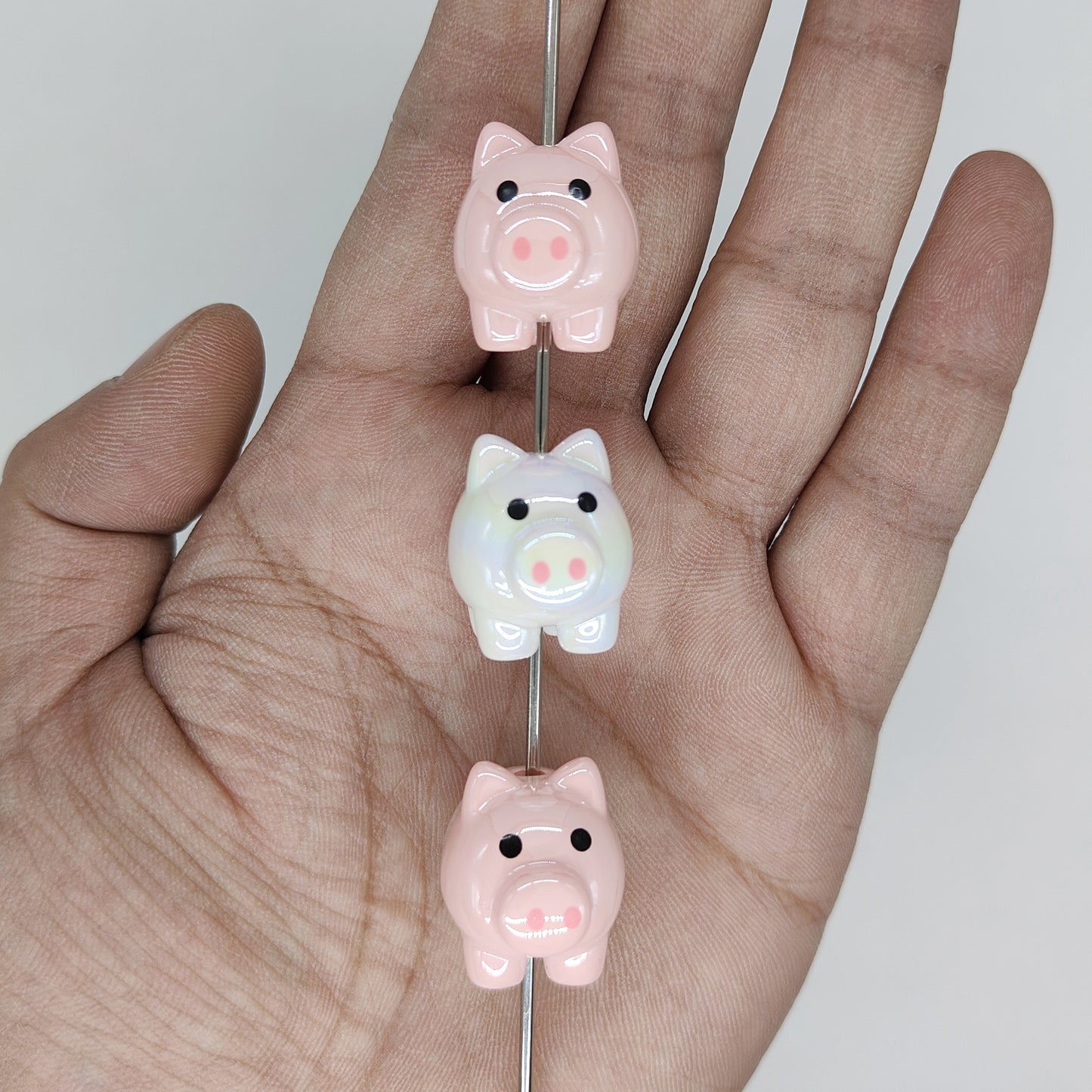 Pig Focal Acrylic Beads