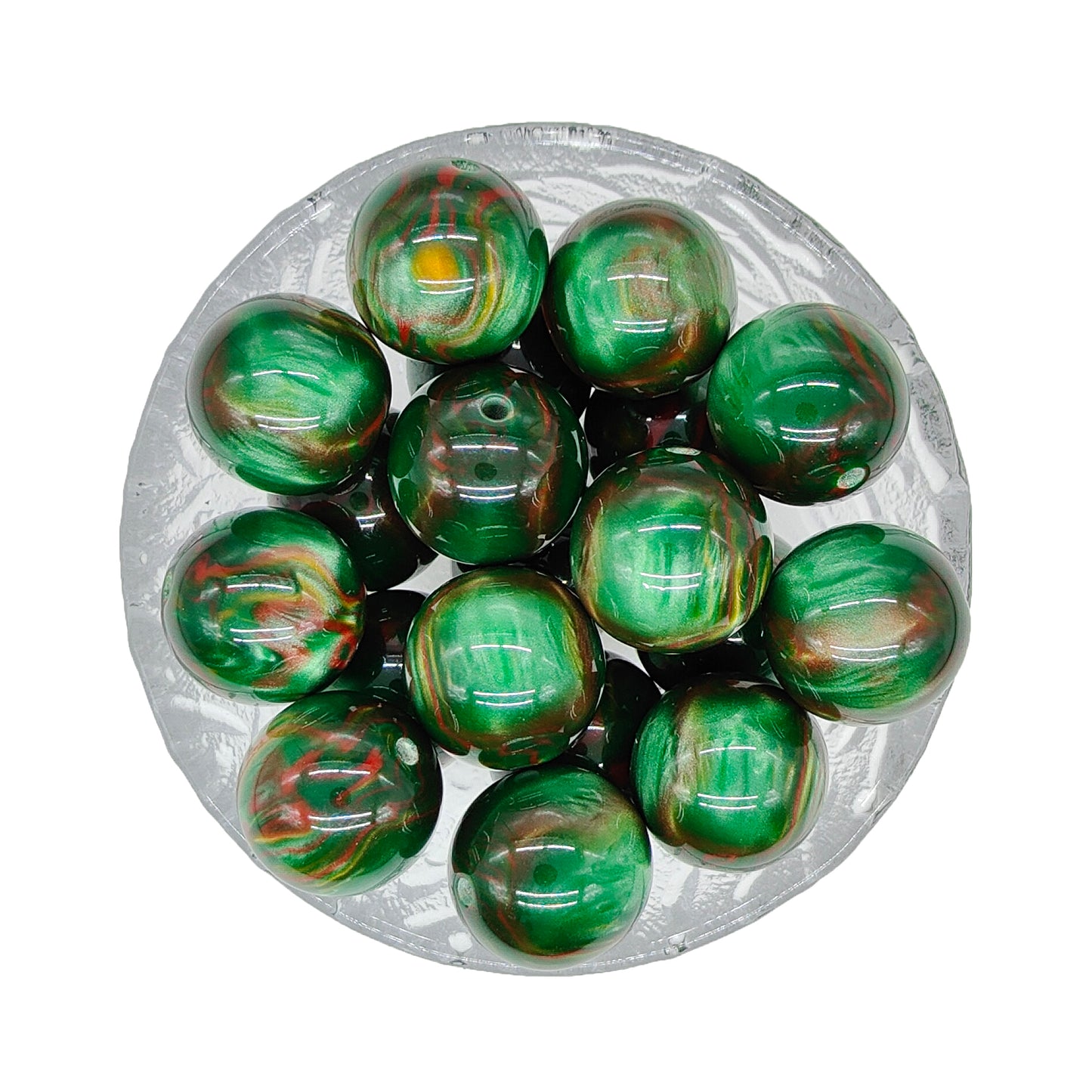 20mm Camo Jelly Chunky Bubblegum Acrylic Beads