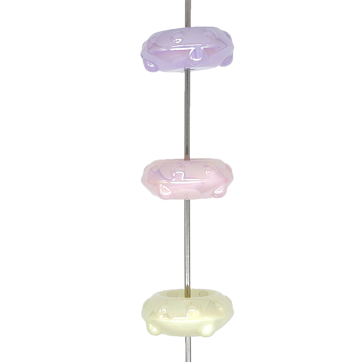 Mix Spaceship Shaped UV Acrylic Focal Beads