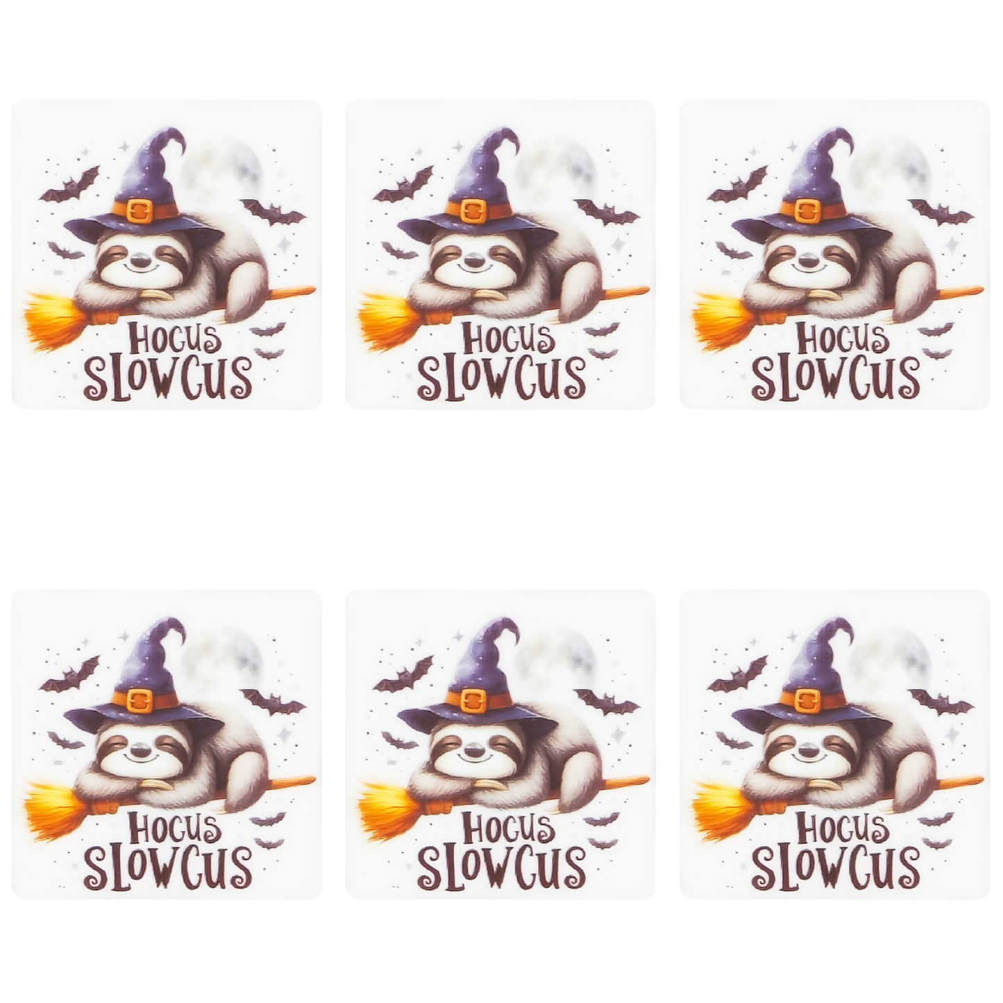 Halloween Sloth Square Print Focal