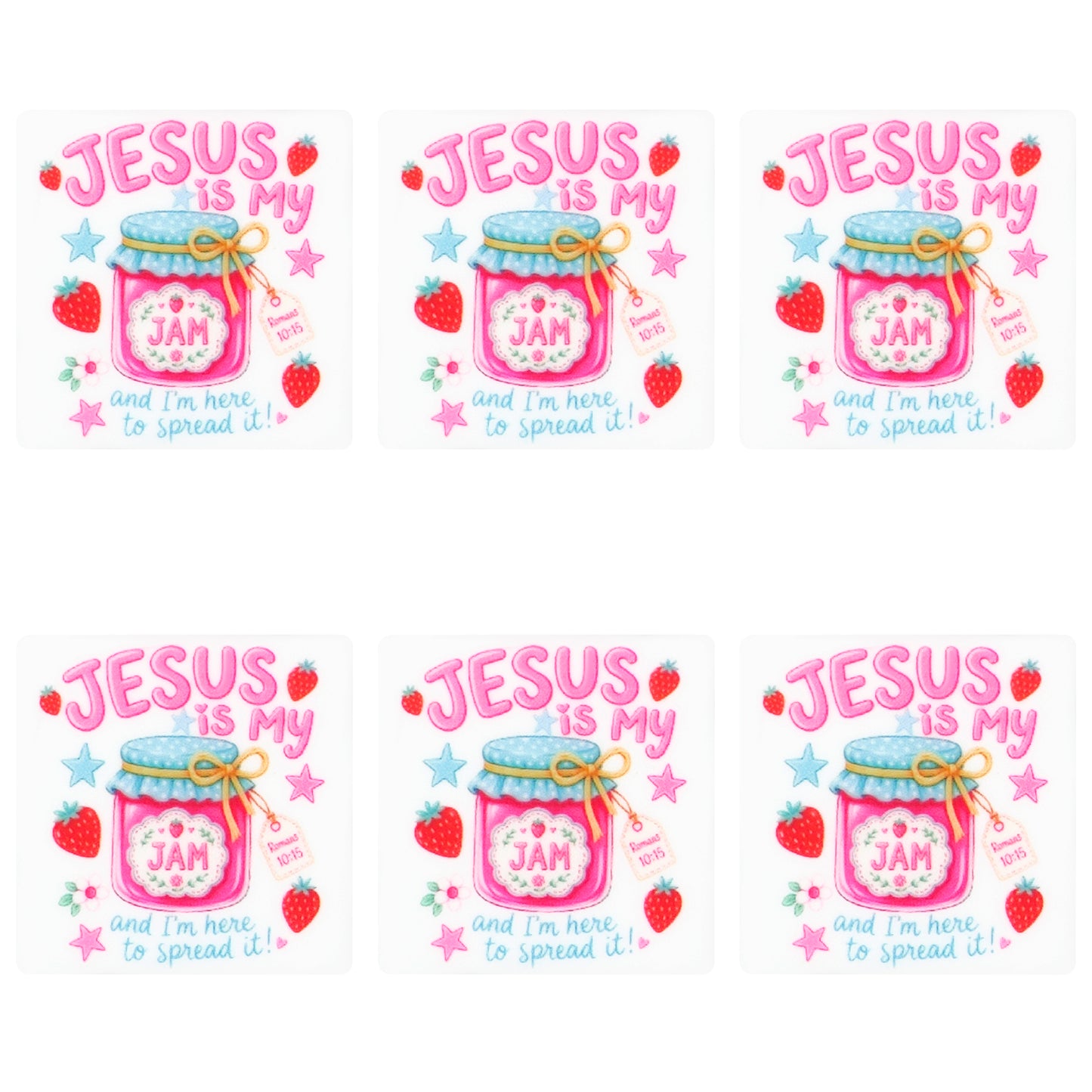 Jesus is My Jam Square Print Focal