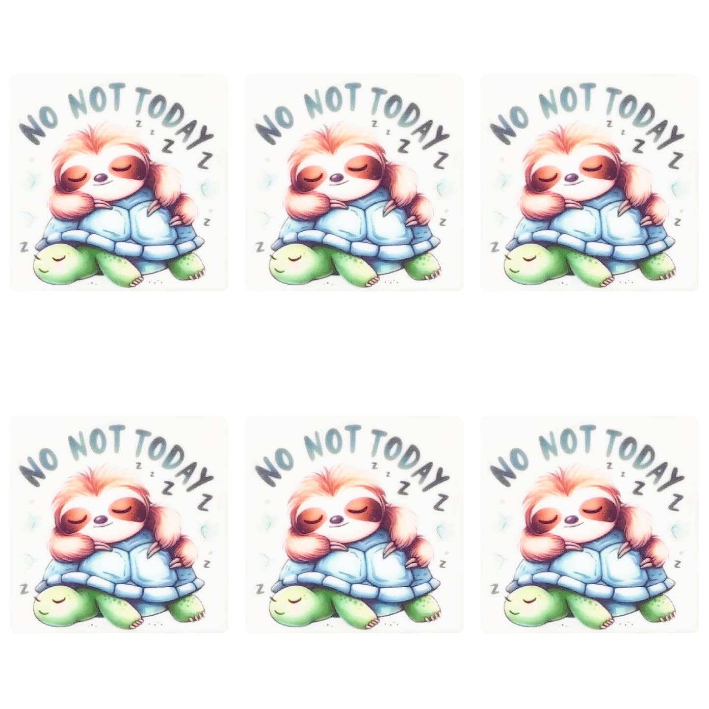 NO Not Today Square Print Focal