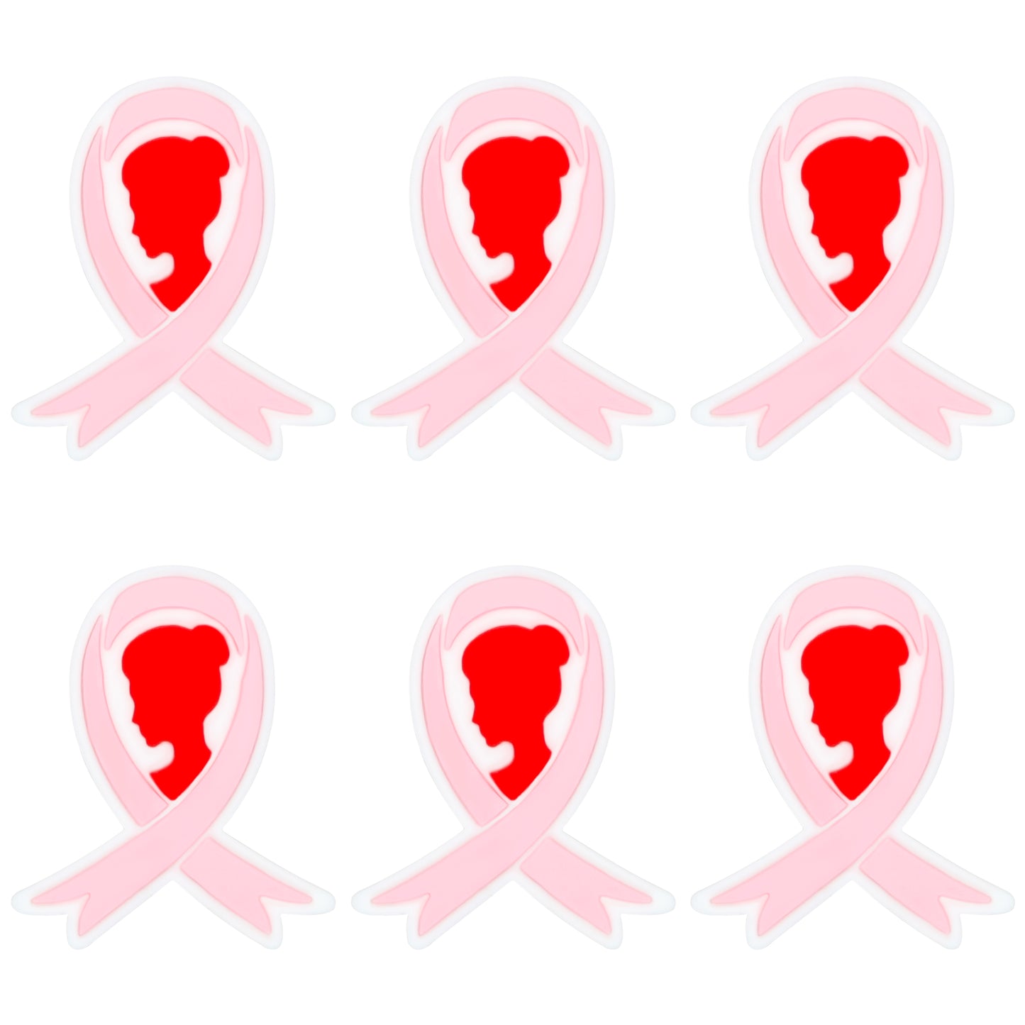 New Pink Ribbon Breast Cancer Awareness Focal