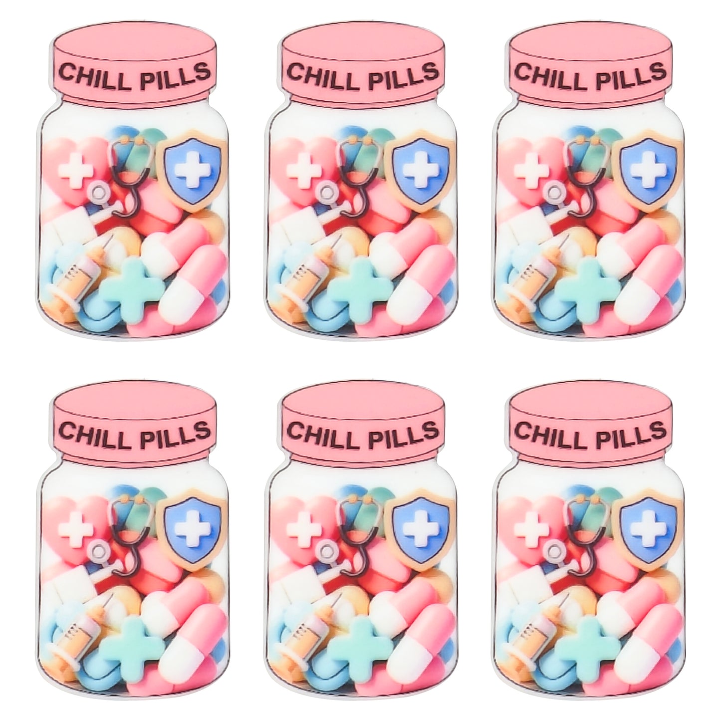 Pills Medicine Jar Print Focal