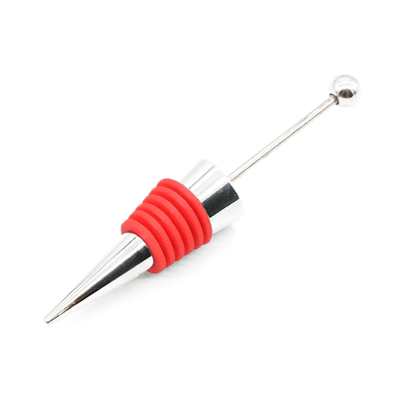 2Pcs/Lots Beadable Wine Stopper Blank - Add Beads