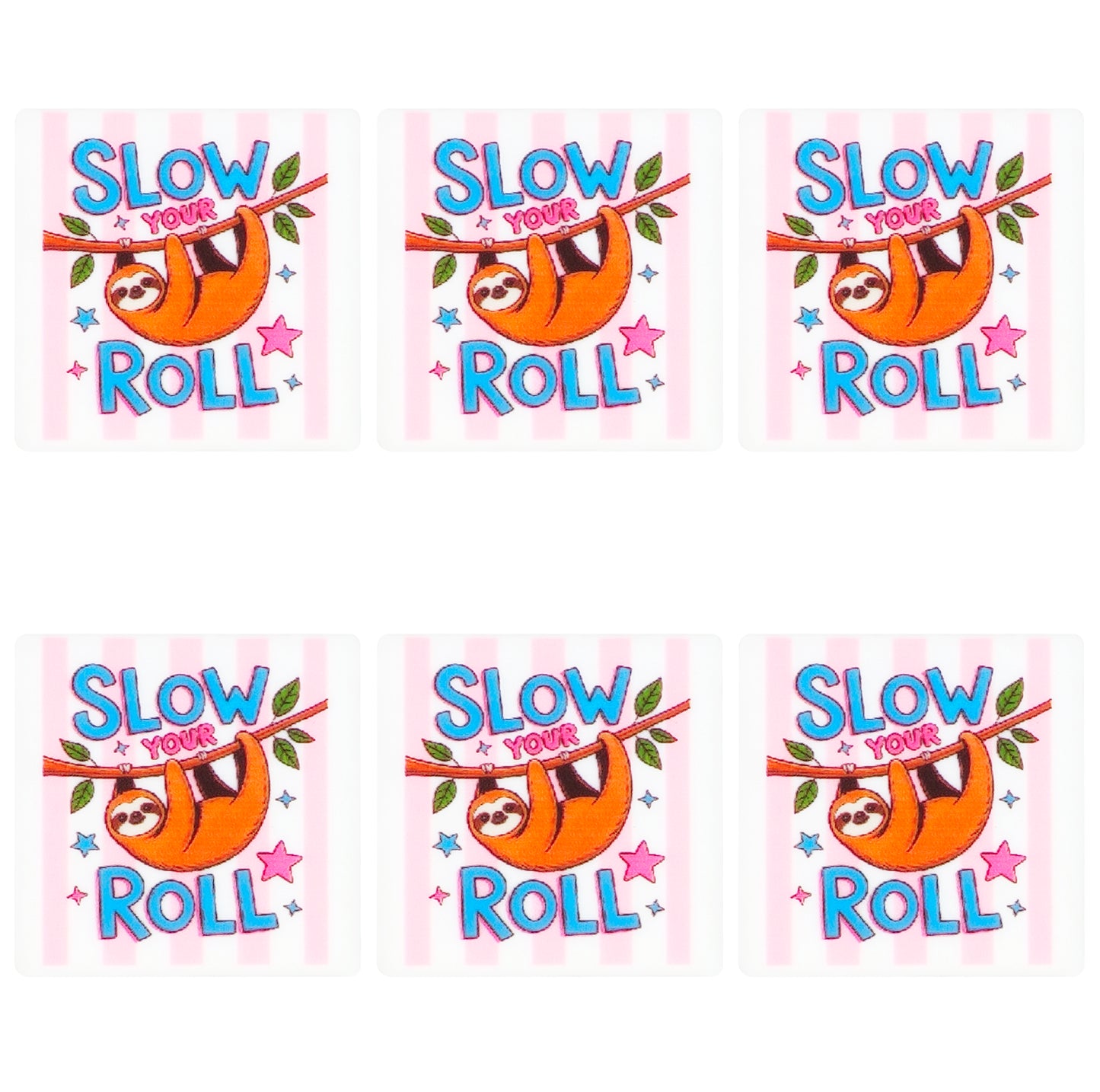 Slow Your Roll Sloth Square Print Focal