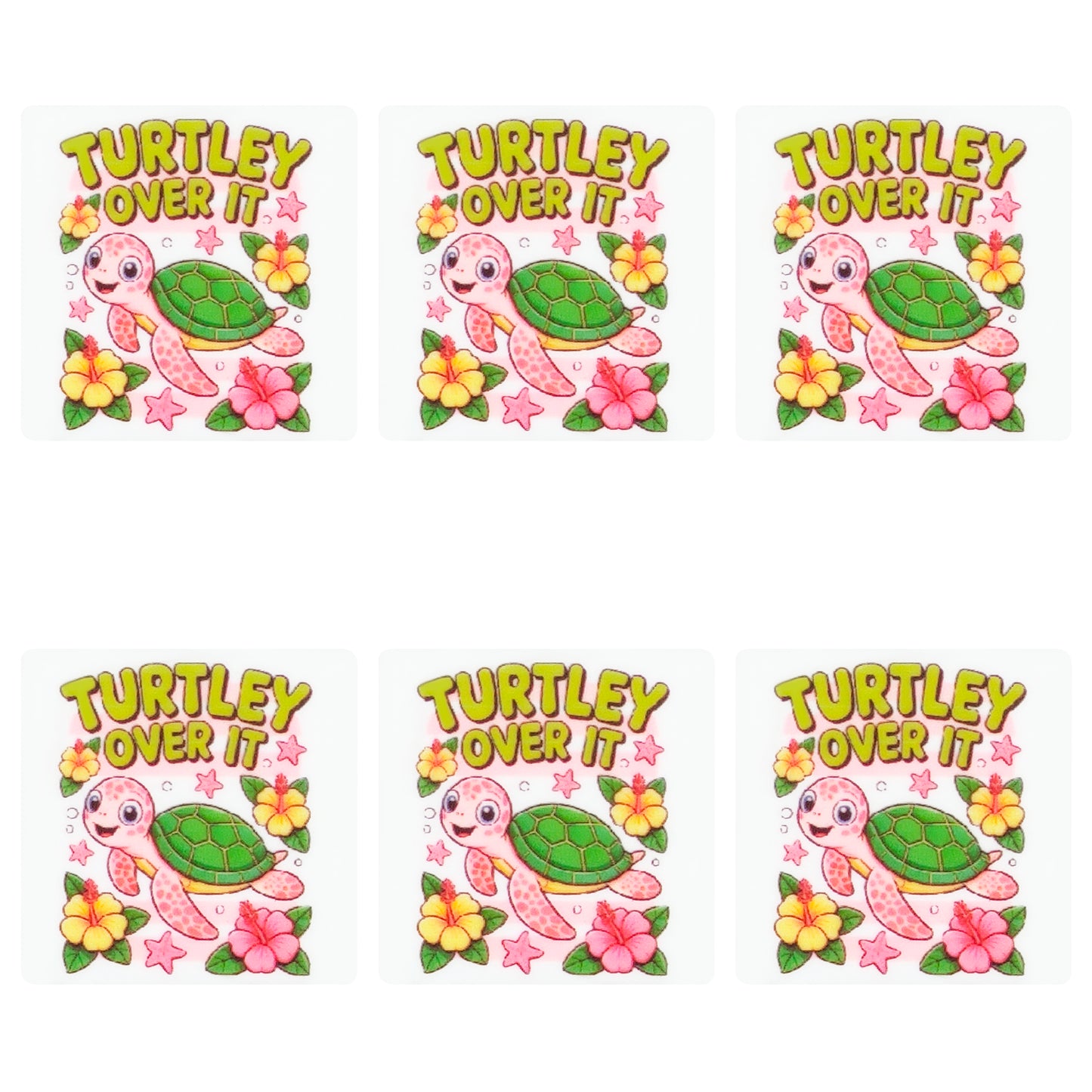 Turtley Over It Square Print Focal