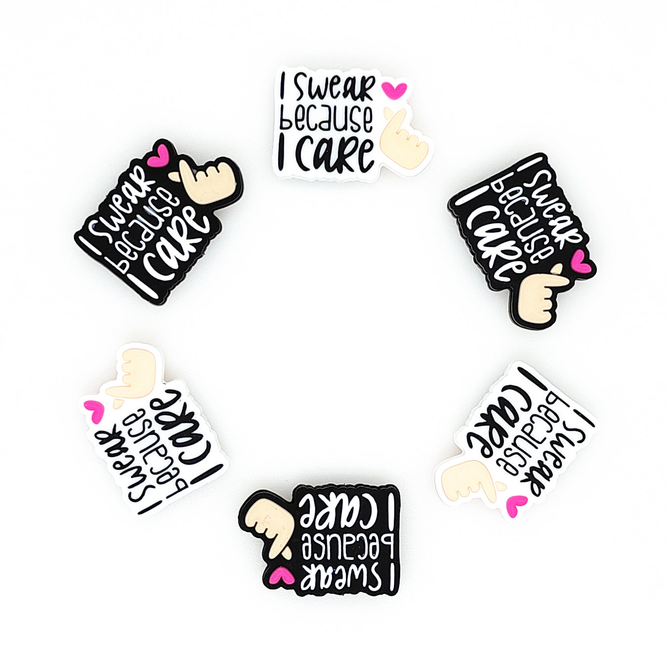 I Swear Because I Care Focal Beads