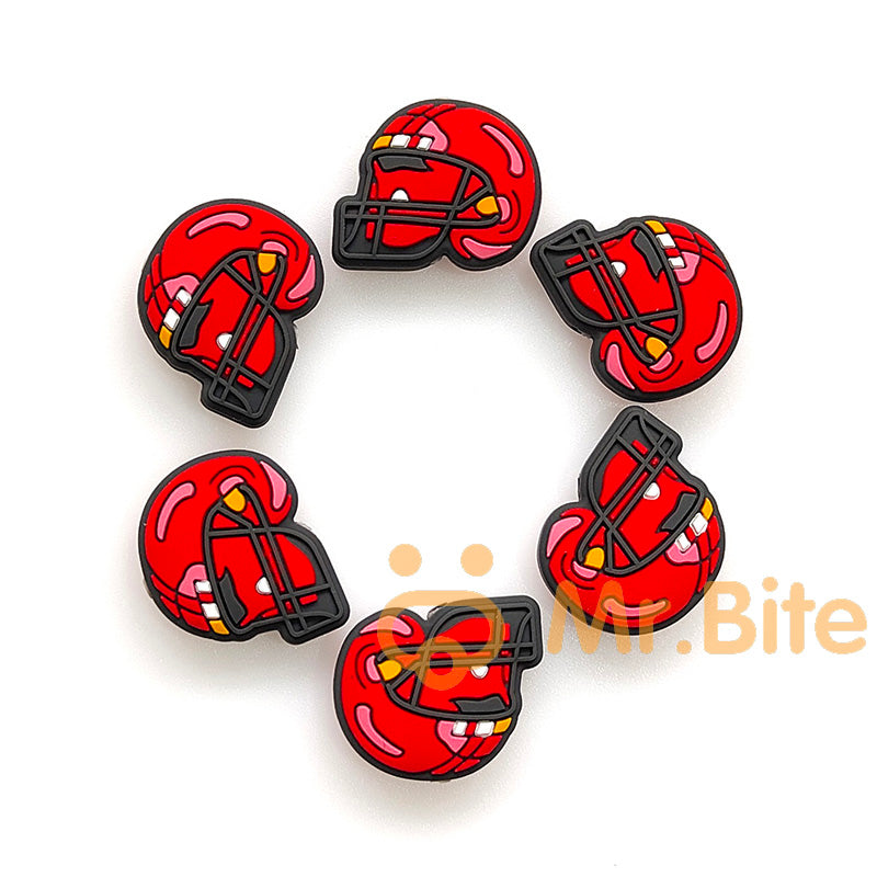 10-100Pcs American Football Helmet Beads 25*22*8mm – MrBiteBabyStore