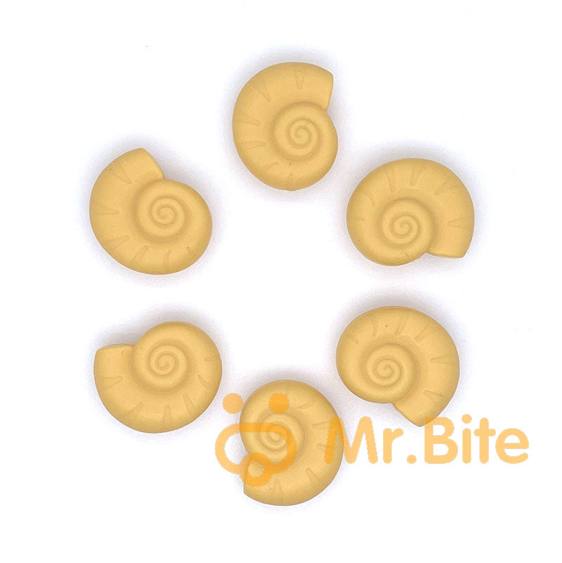 Snail Shell Silicone Beads 23*28mm
