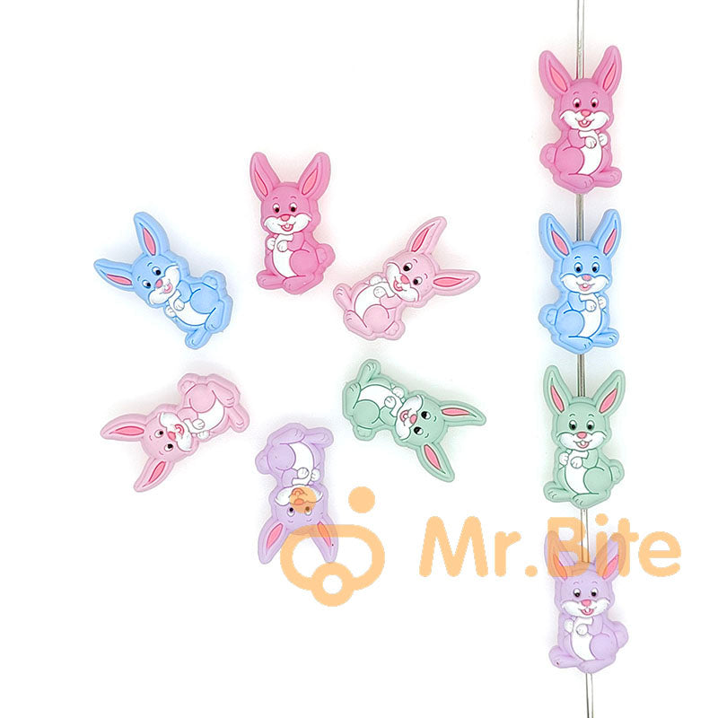 Mixed Rabbit Focal beads
