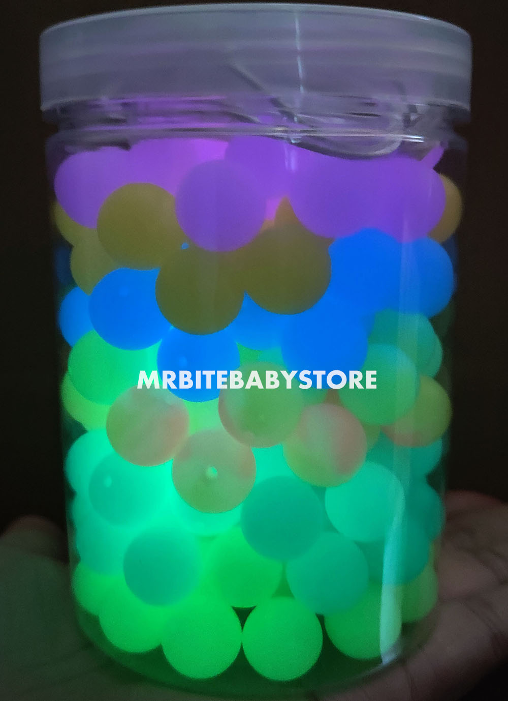 160Pcs Assorted Glow In The Dark/Luminous Silicone Beads