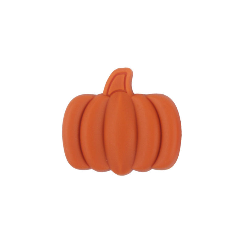 Harvest Pumpkin Silicone Beads - 27*30mm