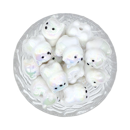 Dog Acrylic Focal Beads