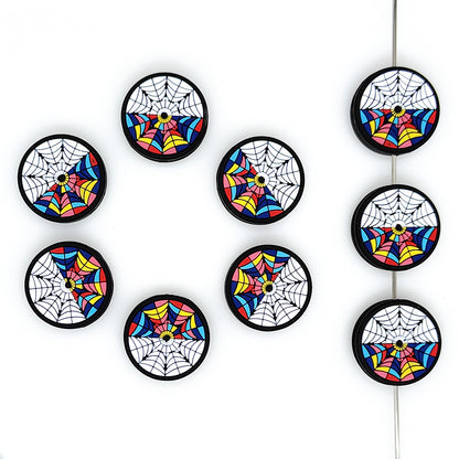 Halloween Spider Web Focal Beads