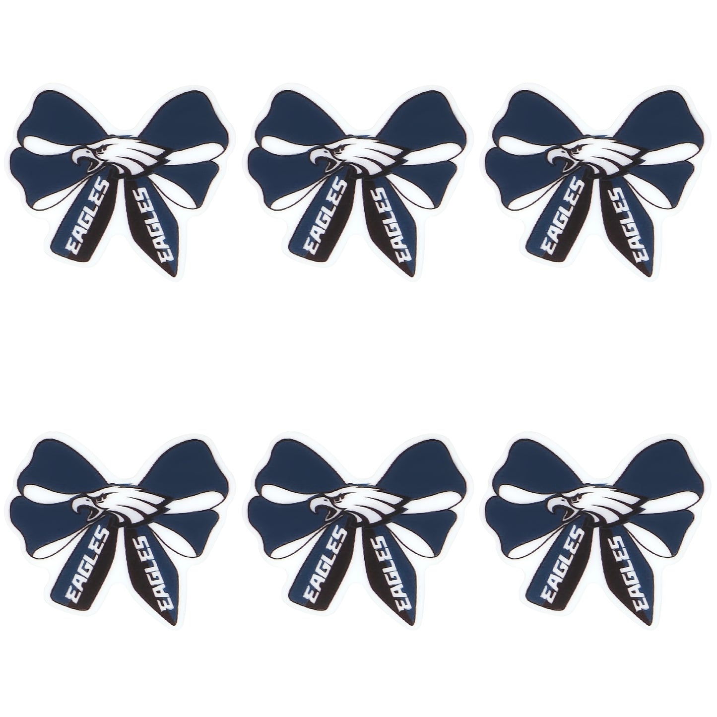 New Silicone Bow Football Team Focal Beads