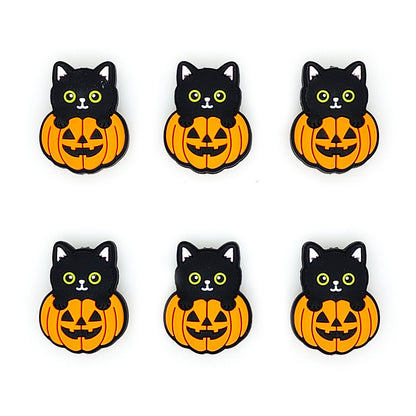 Black Сat With Pumpkin Focal