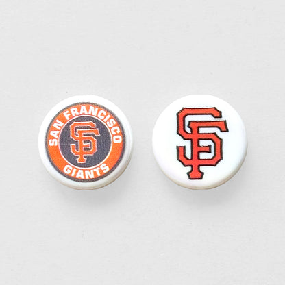 24mm UV Flat Round Baseball Team Acrylic Beads,Coin Beads
