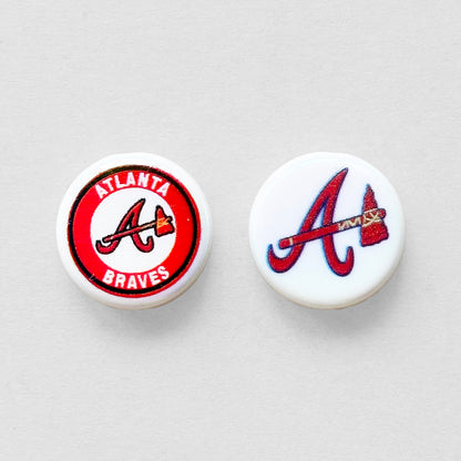 24mm UV Flat Round Baseball Team Acrylic Beads,Coin Beads