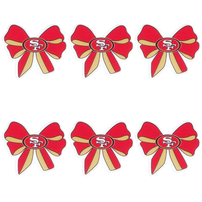New Silicone Bow Football Team Focal Beads
