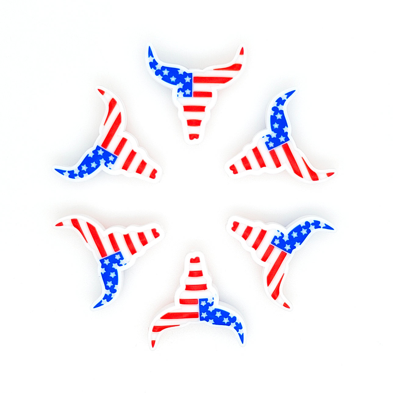 Patriotic Western Cow Focal