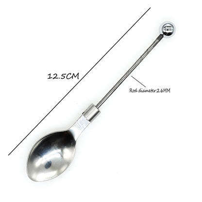 Mrbite 5Pcs/Lot Beadable Blank Stainless Steel Spoon/Fork/Bottle Opener