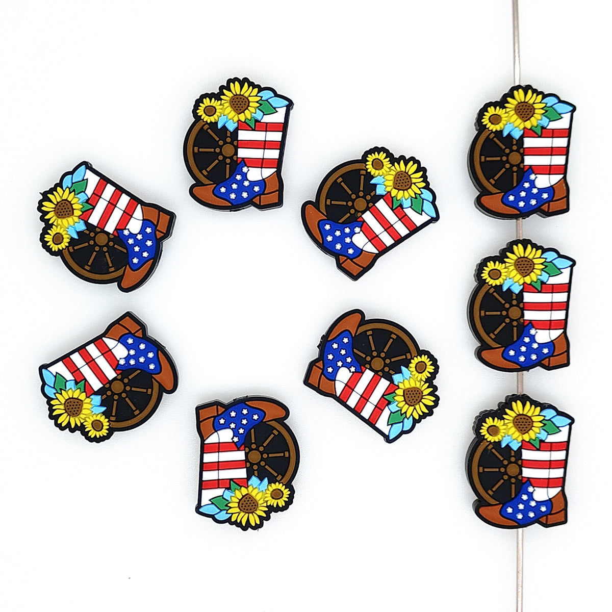 Patriotic Cowboy Boots Focal