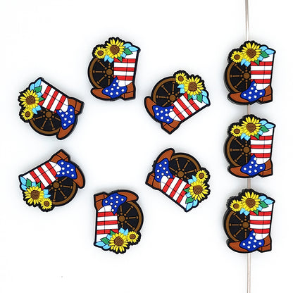 Patriotic Cowboy Boots Focal