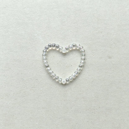 Clear White AB Heart Loop Focal Frame