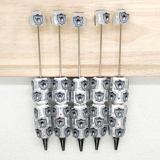 Fancy Football Team Beadable Pen DIY,Bar Blank