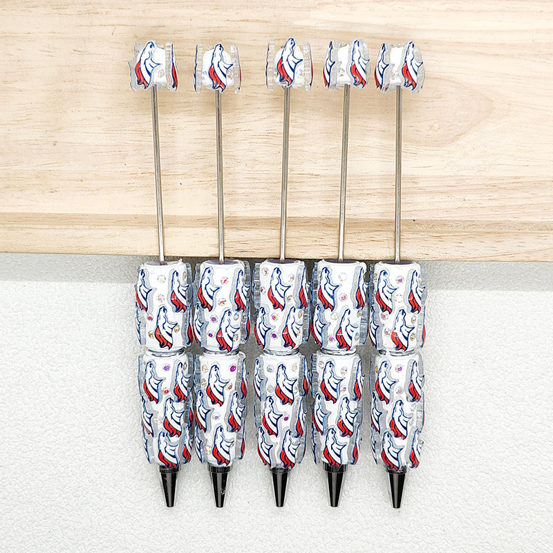 Fancy Football Team Beadable Pen DIY,Bar Blank