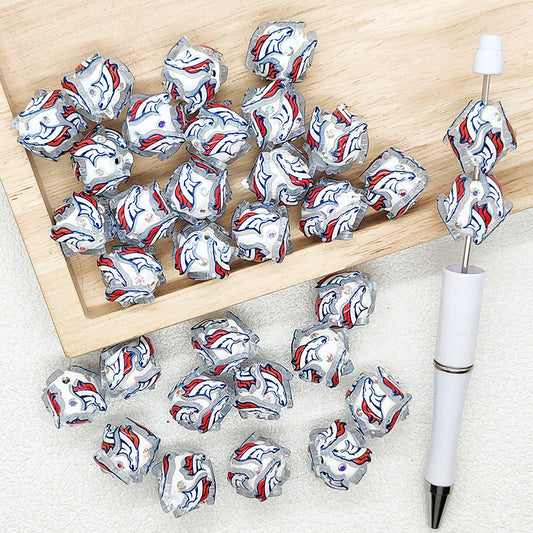 Football Team Fancy Polymer Clay Beads
