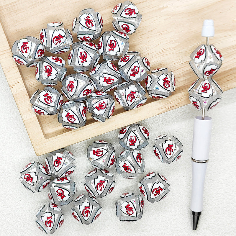 Football Team Fancy Polymer Clay Beads
