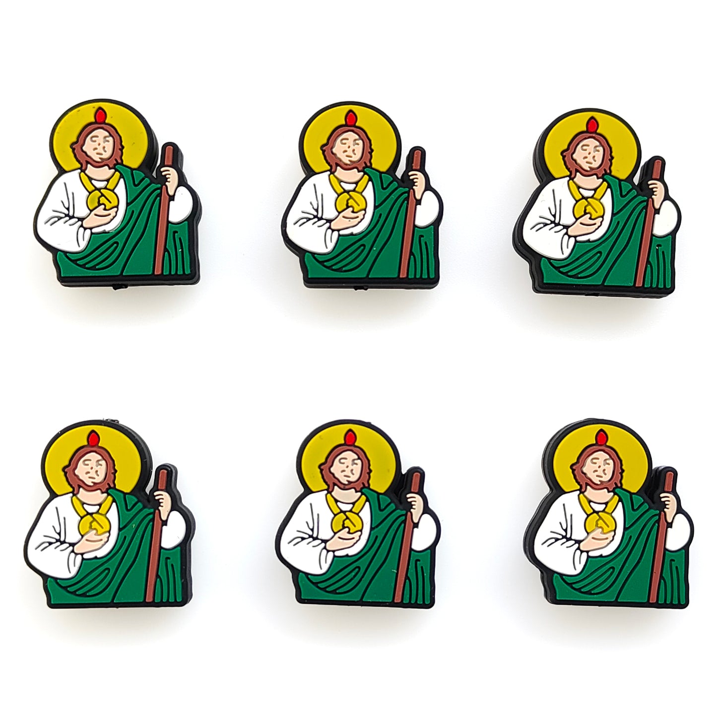 Jesus Silicone Focal Rosary Beads