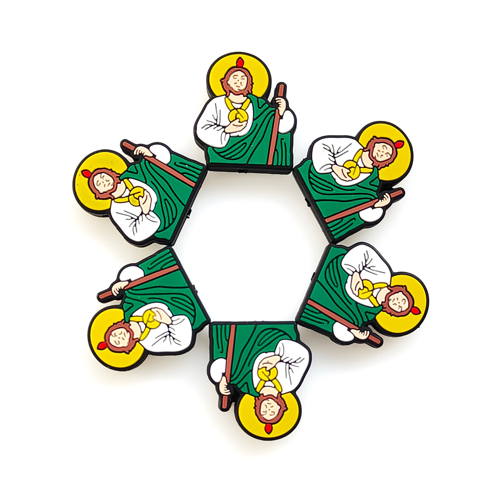 Jesus Silicone Focal Rosary Beads