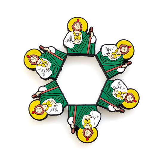 Jesus Silicone Focal Rosary Beads