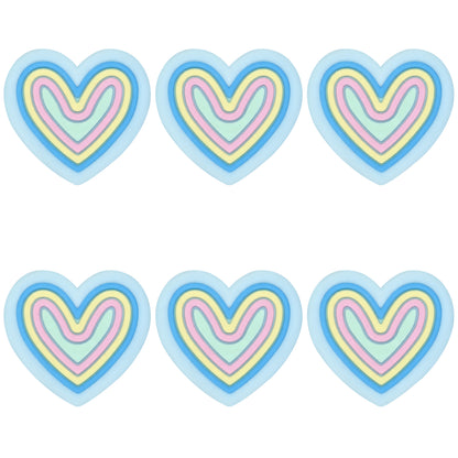 Colored Heart Swirl Focal