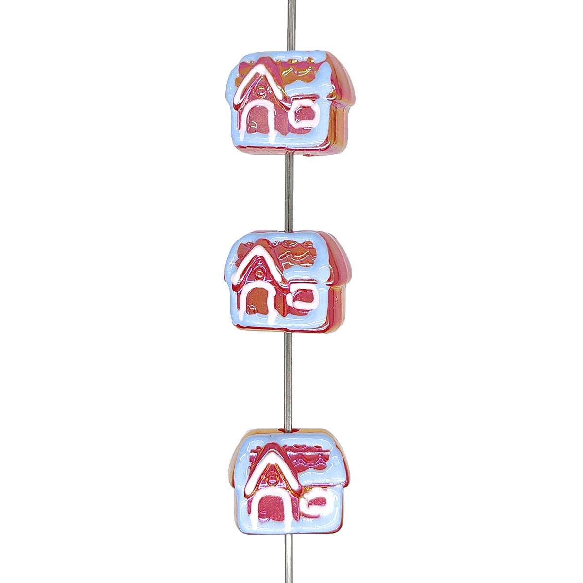 Red House Focal Acrylic Beads