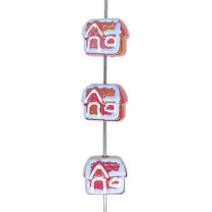 Red House Focal Acrylic Beads