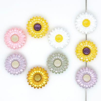 MrBite 20/30mm Opal Sunflower Silicone Focal