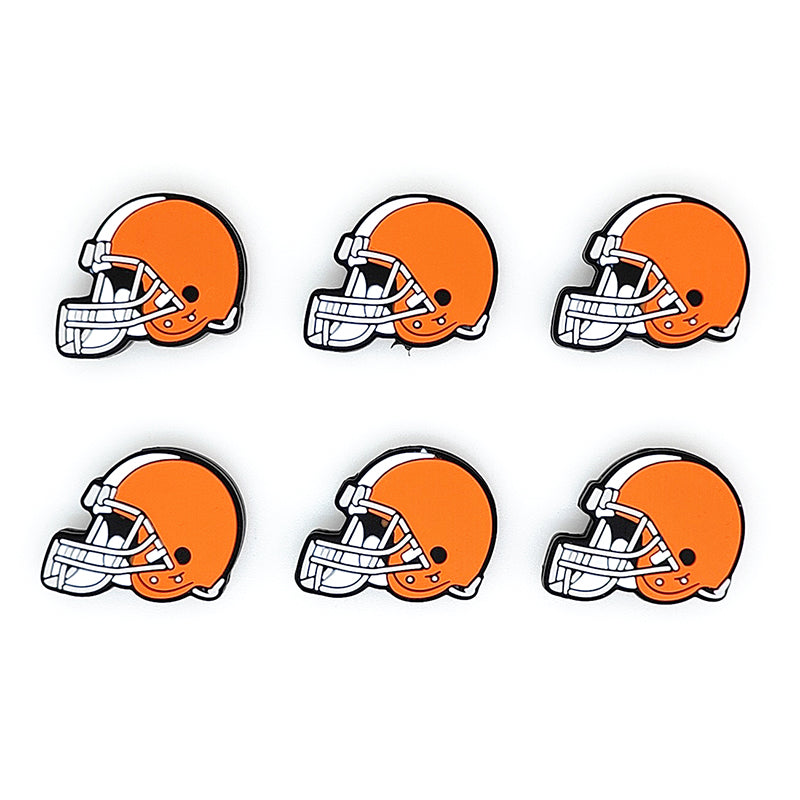 Football Team Focal Silicone Beads