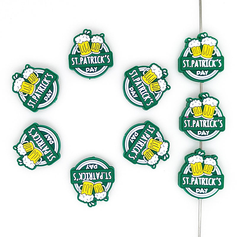 St. Patrick’s Day Focal Silicone Beads