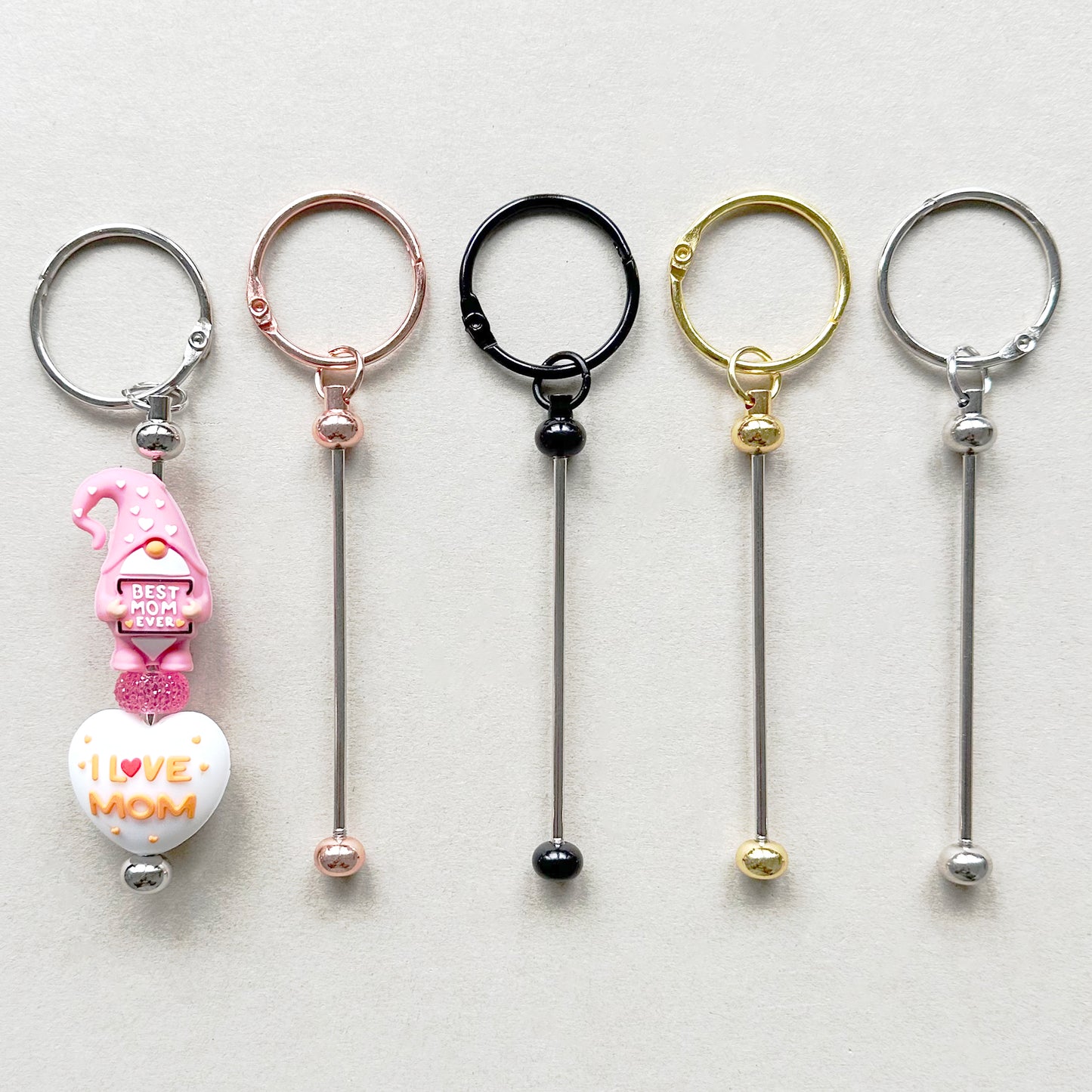 Beadable Keychain,Beadable Jewelry,Bar Blank Keychain DIY