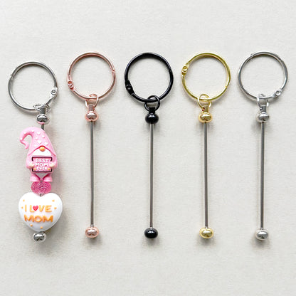 Beadable Keychain,Beadable Jewelry,Bar Blank Keychain DIY