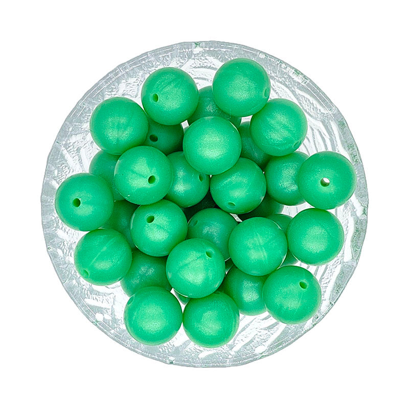 15mm Round Silicone Beads #120 - #137
